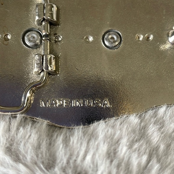 Gold and Silver Eagle Belt Buckle - Picture 3 of 6